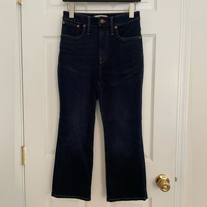 EUC 27P Madewell Curvy Cali Demi Boot Jeans